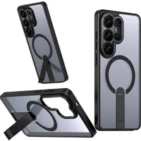 Custodia MagSafe per Samsung Galaxy S26 Ultra S948, Hybrid Armor, X con Supporto, Nera — 3