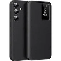 Custodia per Samsung Galaxy S26 S942, Techsuit, SmartView, Nera — 3