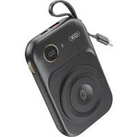 Batteria Esterna Wireless XO Design PR270, 10000mAh, 22.5W, QC + PD + QI, 1 x QI - 1 x USB-A - 1 x USB-C, Nera — 3