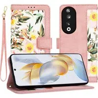 Custodia per Honor 90, Techsuit, FlipCraft, Rosa — 3