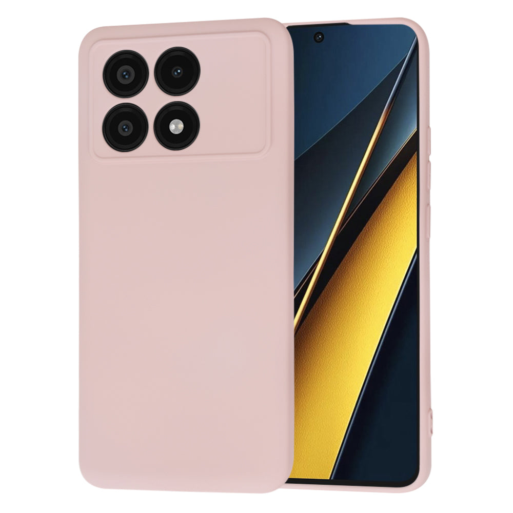 Custodia per Xiaomi Poco X6 Pro, Techsuit, SoftFlex, Rosa
