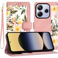 Custodia per Xiaomi Redmi Note 14 5G, Techsuit, FlipCraft, Rosa — 3