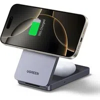 Caricabatterie Wireless UGREEN W528 2in1, 20W, 1.67A, Nero — 3