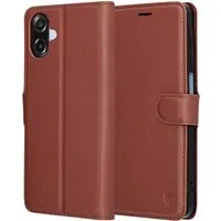 Custodia per Samsung Galaxy A07 4G A075, Techsuit, Leather Folio, Marrone — 3