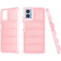 Custodia per Motorola Moto E22i / E22, Techsuit, Wave Shield, Rosa — 3