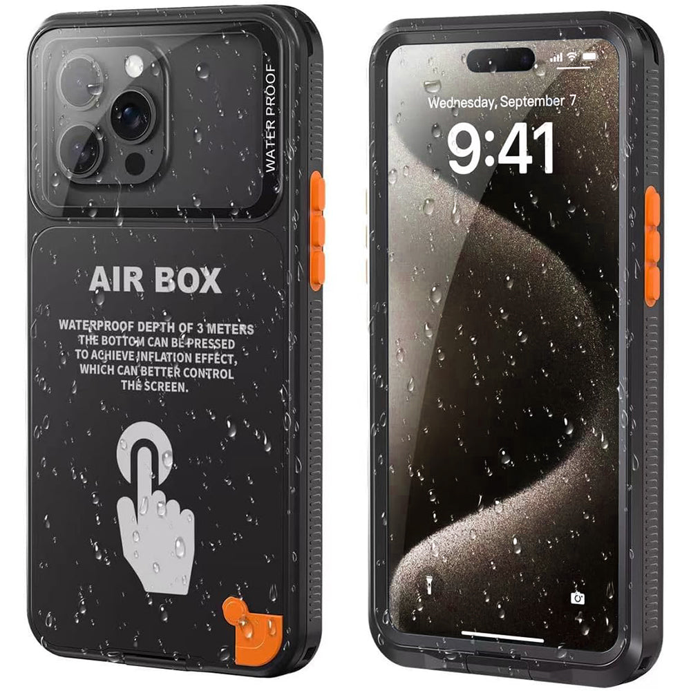 Custodia Universale Waterproof per Telefono max. 6.7 pollici, ShellBox, AirBox, Nera