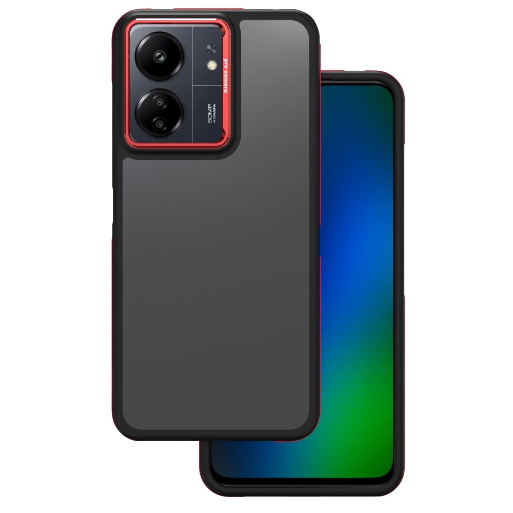 GSMnet Custodia per Xiaomi Poco M6 / Redmi 13C 5G, OEM, Crystal Black, Rosa