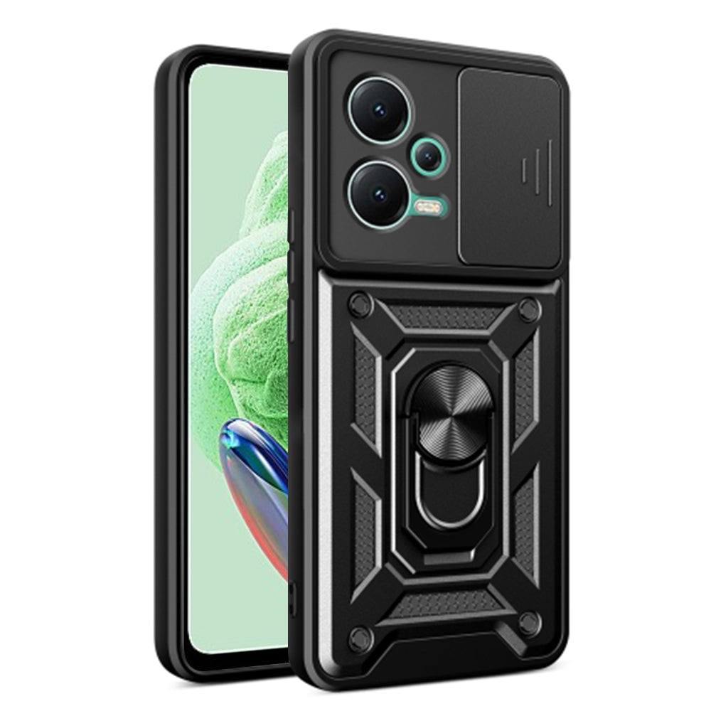 Custodia per Xiaomi Poco X5 / Note 12 5G, Techsuit, CamShield, Nera