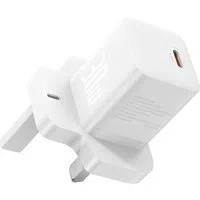 Caricatore da rete Baseus GaN5, 30W, 3A, 1 x USB-C, UK, Bianco P10110906213-00 — 3