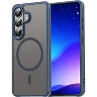 Custodia MagSafe per Samsung Galaxy S26 S942, Techsuit, HaloFrost II, Blu Navy — 3