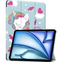 Custodia per Apple iPad Air 13 (2026) / Air 13 (2025) / Air 13 (2024), Techsuit, FoldPro Unicorn, Multicolore — 3