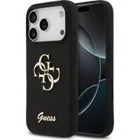 Custodia per Apple iPhone 17 Pro, Guess, Big 4G Script, Nera — 3
