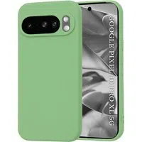 Custodia per Google Pixel 10 Pro XL, Techsuit, SoftFlex, Verde Chiaro — 3