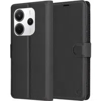 Custodia per Xiaomi Redmi Note 14 5G, Techsuit, Leather Folio, Nera — 3
