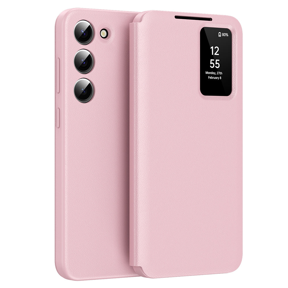 Techsuit Custodia per Samsung Galaxy S23 S911, Techsuit, SmartView, Rosa
