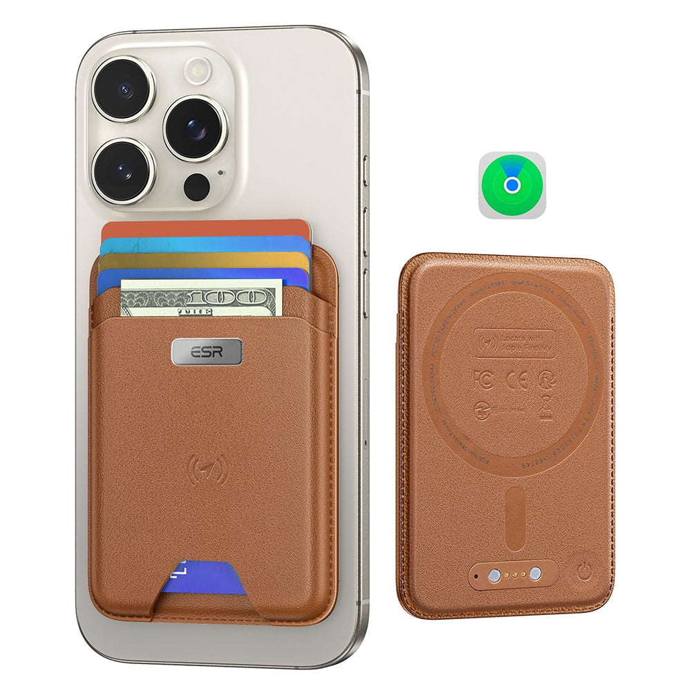 Portafoglio Magsafe, ESR, Classic Geo, Marrone