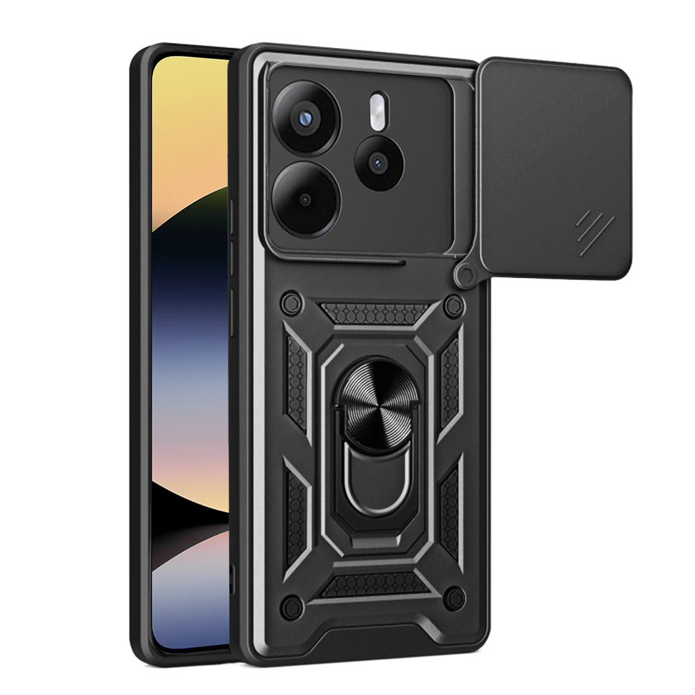 Custodia per Xiaomi Redmi Note 14 4G (Standard), Techsuit, CamShield, Nera