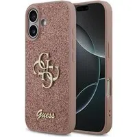 Custodia per Apple iPhone 17, Guess, Fixed Glitter Big 4G, Rosa — 3