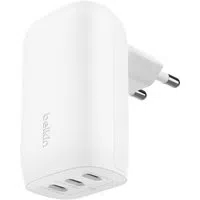 Caricatore da rete Belkin BoostCharge, 67W, 3A, 3 x USB-C, Bianco WCC002vfWH — 3