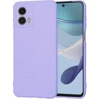 Custodia per Motorola Moto G53, Techsuit, SoftFlex, Viola Chiaro — 3