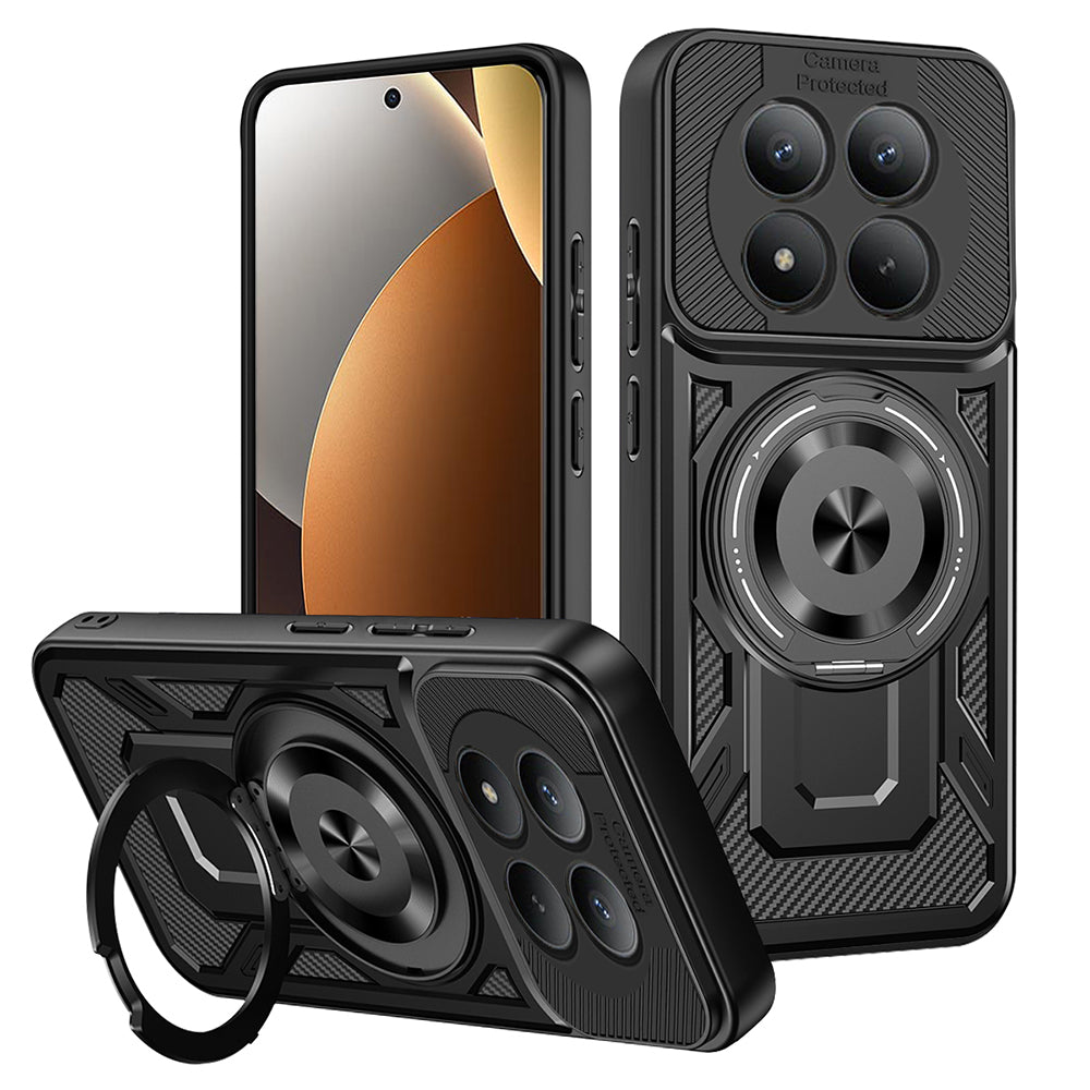 Custodia per Xiaomi Poco M8 Pro / Redmi Note 15 Pro+ 5G, Techsuit, RuggedCam, Nera