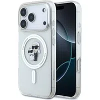 Custodia MagSafe per Apple iPhone 17 Pro Max, Karl Lagerfeld, IML Glitter Karl & Choupette, Trasparente — 3