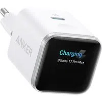 Caricatore da rete Anker Nano Display, 45W, 3A, 1 x USB-C, Bianco A121DG21 — 3