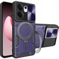 Custodia per Oppo Reno13 FS 5G / Reno13 F 4G / Reno13 F, Techsuit, CamGuard Pro, Viola — 3