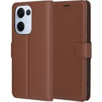 Custodia per Oppo Reno13, Techsuit, Leather Folio, Marrone — 3