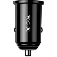 Caricabatterie Auto Yesido Y38, 18W, 3A, 1 x USB-A, Nero — 3