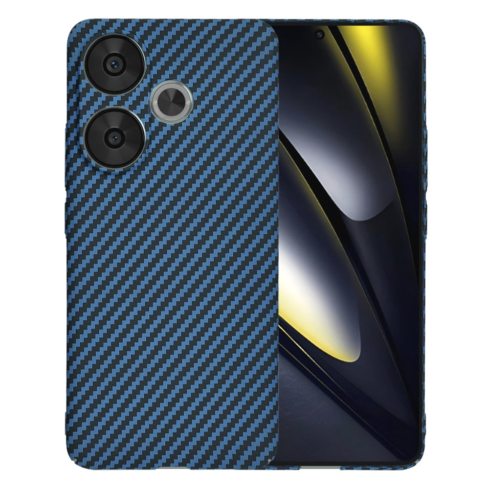 Techsuit Custodia per Xiaomi Poco F6, Techsuit, Carbonite FiberShell, Turchese