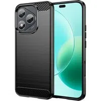Custodia per Honor 400 Lite, Techsuit, Carbonio, Nera — 3