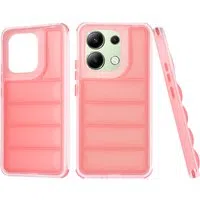 Custodia per Xiaomi Redmi Note 13 4G, Techsuit, Wave Shield, Rossa — 3