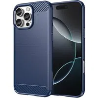 Custodia per Apple iPhone 16 Pro, Techsuit, Carbonio, Blu — 3