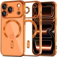 Custodia MagSafe per Apple iPhone 17 Pro Max, Tech-Protect, Magflex, Arancione — 3