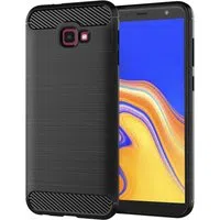 Custodia per Samsung Galaxy J4 Plus (2018) J415, Techsuit, Carbonio, Nera — 3