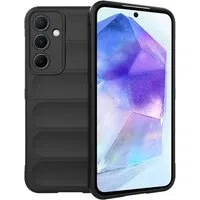 Custodia per Samsung Galaxy A55 5G A556, Techsuit, Magic Shield, Nera — 3