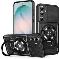 Custodia per Samsung Galaxy S26 Plus S947, Techsuit, RuggedCam, Nera — 3