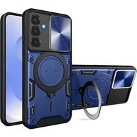 Custodia per Samsung Galaxy S25 S931, Techsuit, CamGuard Pro, Blu — 3