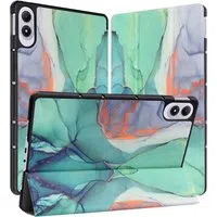 Custodia per Xiaomi Redmi Pad 2 Pro, Techsuit, FoldPro Green Time, Multicolore — 3
