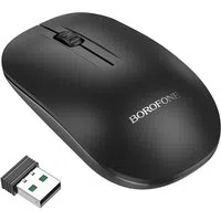 Mouse Wireless Borofone BG14 Planet, 1000DPI, BT / Wi-Fi, Nero — 3