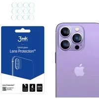 Pellicola protettiva per fotocamera posteriore 3MK Protection per Apple iPhone 14 Pro Max / 14 Pro, Vetro Flessibile, Set da 4 pezzi, Trasparente — 3