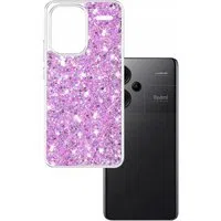 Custodia per Xiaomi Redmi Note 13 Pro+, Techsuit, Sparkly Glitter, Magenta — 3