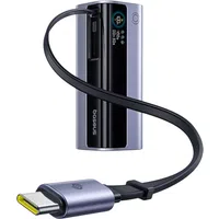 Batteria Esterna Baseus EnerGeek GR11, 10000mAh, 100W, QC + PD, 1 x USB-A - 2 x USB-C, Grigio E0027A01 — 3