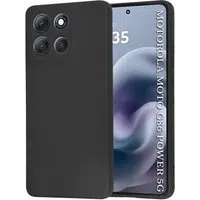 Custodia per Motorola Moto G86 Power, Techsuit, SoftFlex, Nera — 3
