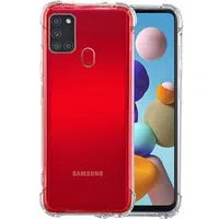 Custodia per Samsung Galaxy A21s A217, Techsuit, Shockproof Clear, Trasparente — 3