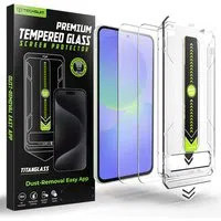 Pellicola protettiva per schermo Techsuit TitanGlass CrystalHD per Samsung Galaxy A37 5G / A36 A366, Vetro temperato, Set da 2 pezzi — 3