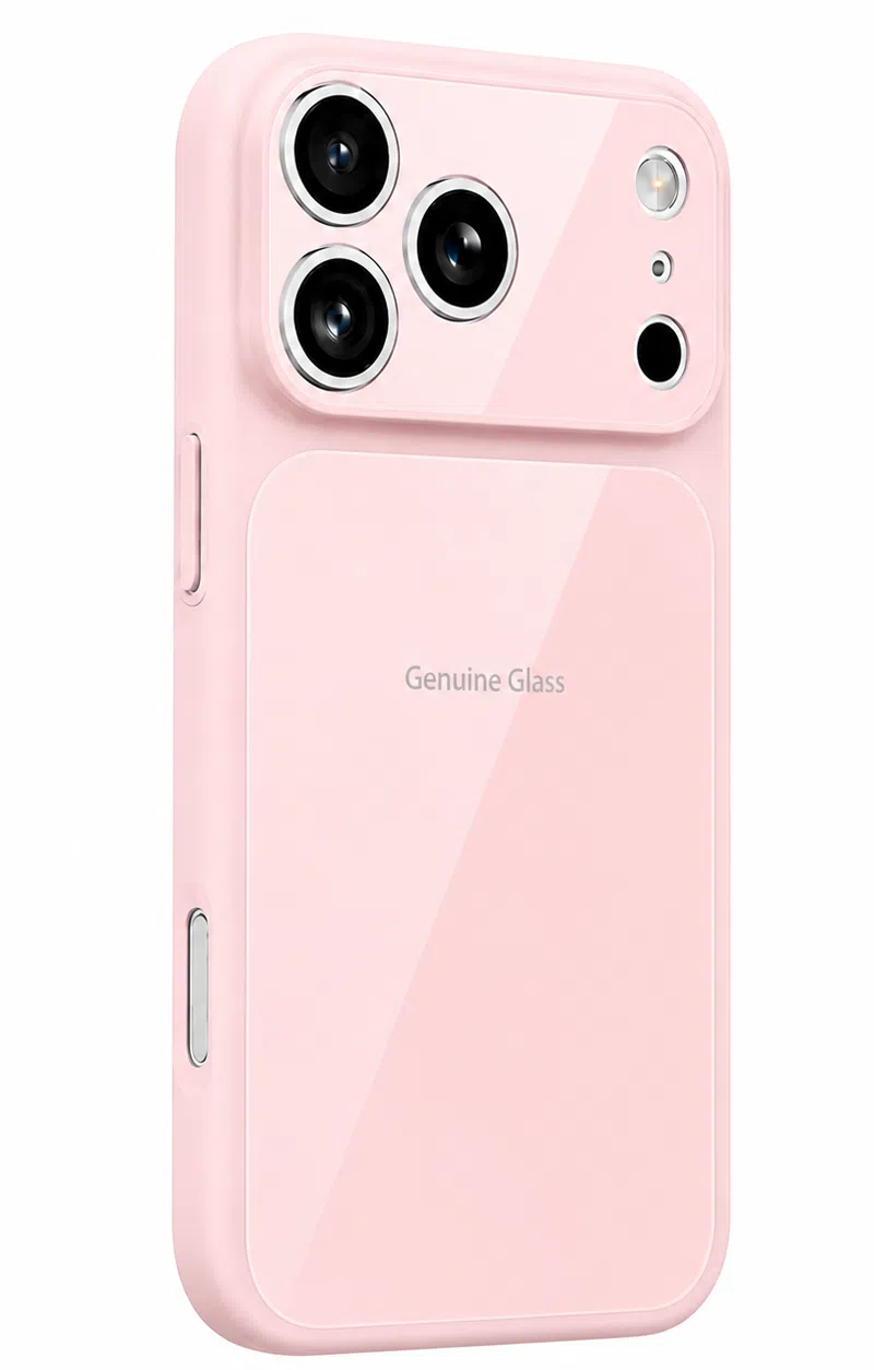 Custodia MagSafe per Apple iPhone 16, OEM, Vetro Autentico, Rosa — 2