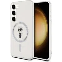 Custodia MagSafe per Samsung Galaxy S24 S921, Karl Lagerfeld, IML Ikonik Karl, Trasparente — 3