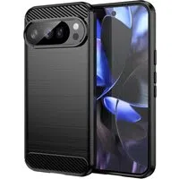 Custodia per Google Pixel 10 Pro / 10, Techsuit, Carbonio, Nera — 3